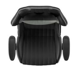 Rackhams Senna Office Chair with Wheels in Black / Grey - Black - thumbnail 2