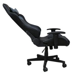 Rackhams Senna Office Chair with Wheels in Black / Grey - Black - thumbnail 3