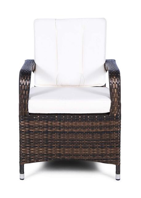 Rackhams Arizona Outdoor Rattan Garden Dining Chair - Brown - 1 - image 1