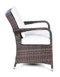 Rackhams Arizona Outdoor Rattan Garden Dining Chair - Brown - 1 - thumbnail 6