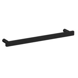 "Rackhams Matt Black Towel Rail 40cm/15.7"" Wall Mounted with Concealed Screws Bathroom Towel Holder" - thumbnail 1
