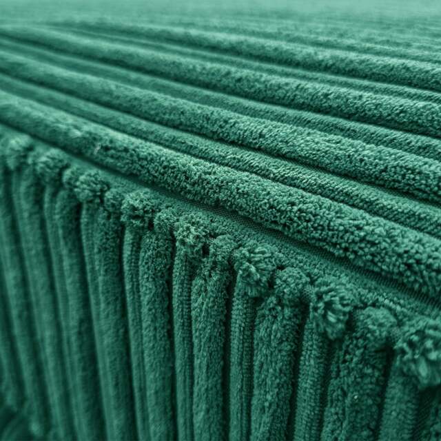 Rackhams Bishop U-Shaped Jumbo Cord Sofa - Scatter Back - Teal