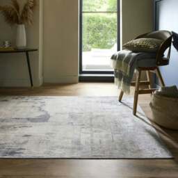 Rackhams Eco-Washable Grey Rug Abstract Design - 67X200 cm - thumbnail 6