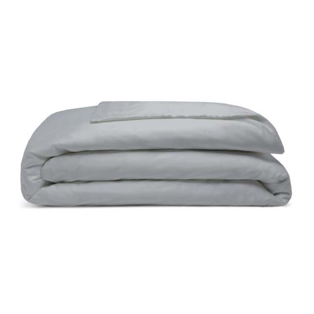 Rackhams Pima Cotton 450 Thread Count Duvet Cover - Platinum - Superking - Platinum - 100% Cotton - image 1