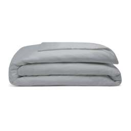 Rackhams Pima Cotton 450 Thread Count Duvet Cover - Platinum - Superking - Platinum - 100% Cotton - thumbnail 1
