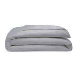 Rackhams Pima Cotton 450 Thread Count Duvet Cover - Platinum - Superking - Platinum - 100% Cotton - thumbnail 2