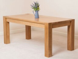 Rackhams Kuba Large Oak Dining Table with Princeton Oak Chairs - Natural Oak - 6 chairs - thumbnail 5