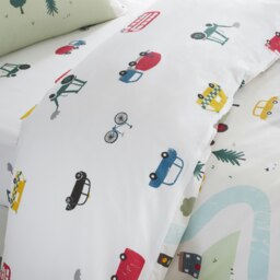 Rackhams Transport Cotton Reversible Duvet Cover Set - Single - thumbnail 4