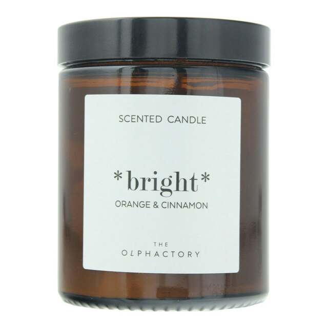 Rackhams Bright Orange  Cinnamon Scented Candle 135g