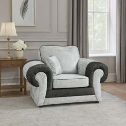Rackhams Chelsea Crushed Velvet Armchair - Silver - thumbnail 2