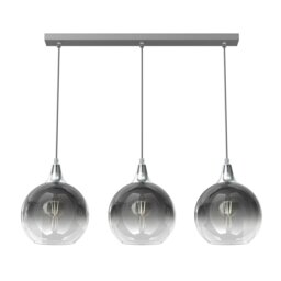 Rackhams Monte Hand Made Designer Pendant Lamp Smoked Glass Shades - thumbnail 5