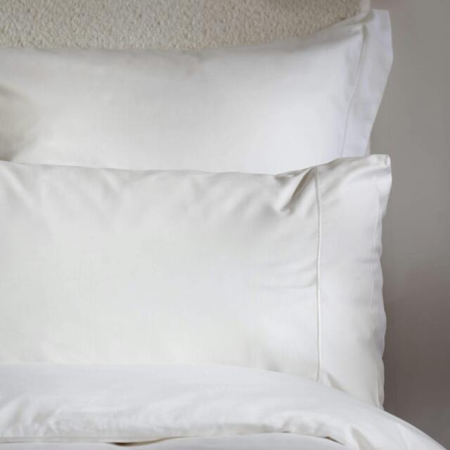 Rackhams White 400 Thread Count Egyptian Cotton Pillowcases - Super King - Pair - Oxford - image 1