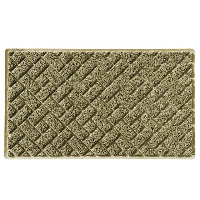 Rackhams Diamond Doormat  75x44cm - Beige - With Backing (Indoor) - image 1