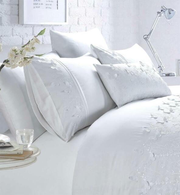 Rackhams Papillion Duvet Cover Set - White - King