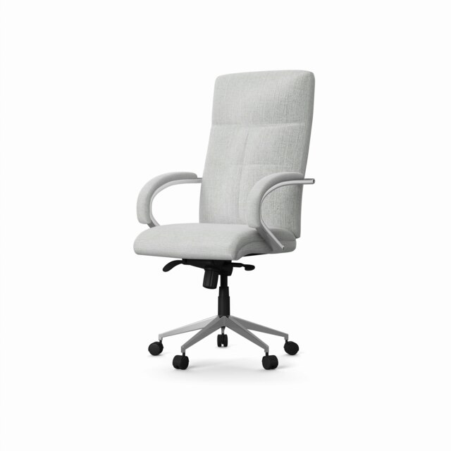 Rackhams Bedford office chair with high back in grey - Grey - image 1