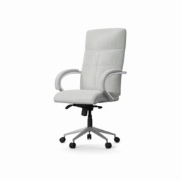Rackhams Bedford office chair with high back in grey - Grey - thumbnail 1