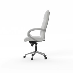 Rackhams Bedford office chair with high back in grey - Grey - thumbnail 2