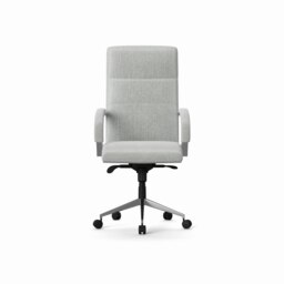 Rackhams Bedford office chair with high back in grey - Grey - thumbnail 4