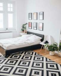 Rackhams Caimas Collection Washable Rugs in Black - 2980B - 40X60 cm - thumbnail 4