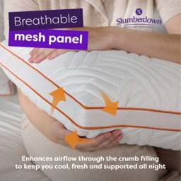 Rackhams Memory Luxe Firm Support Pillow - 1 Pack - thumbnail 6