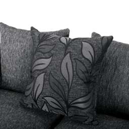 Rackhams Byron Dundee Chenille Fabric Sofa Suite - Silver - thumbnail 6