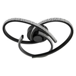 Rackhams Moora 3 Light Integrated LED Curved Ceiling Light - Chrome - thumbnail 4