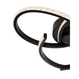 Rackhams Moora 3 Light Integrated LED Curved Ceiling Light - Chrome - thumbnail 5