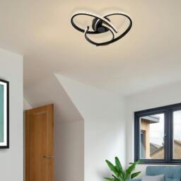 Rackhams Moora 3 Light Integrated LED Curved Ceiling Light - Chrome - thumbnail 2