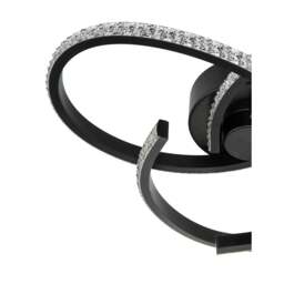 Rackhams Moora 3 Light Integrated LED Curved Ceiling Light - Chrome - thumbnail 6