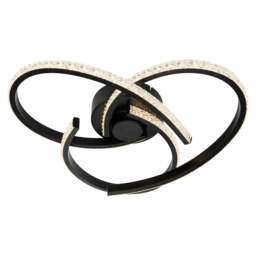 Rackhams Moora 3 Light Integrated LED Curved Ceiling Light - Chrome - thumbnail 3