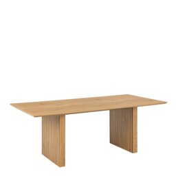 Rackhams Colima Dining Table in Oak - Brown - No - Brown