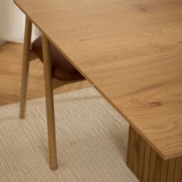 Rackhams Colima Dining Table in Oak - Brown - No - Brown - thumbnail 4
