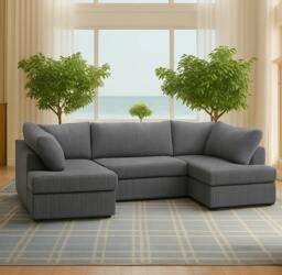 Rackhams London U-Shape Living Room Furniture Range - Cloud Cream - U-Shape Sofa - thumbnail 2