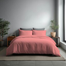 Rackhams Microfibre Soft Touch Duvet Cover And Pillowcase/s Set Bed Linen - Single - Grey - thumbnail 5