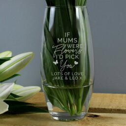 Rackhams Personalised I'd Pick You Bullet Vase - thumbnail 1
