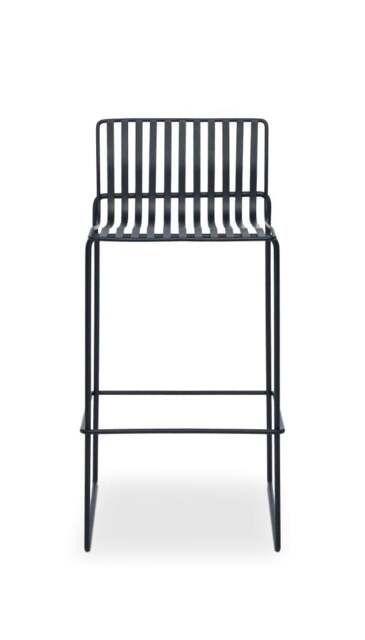 Rackhams Finn Bar Stools - Matt Black - No Seat Pad (Stool Only) - image 1