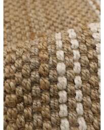 Rackhams Jute Check Natural Rug Striped Handwoven - 60X180 cm - thumbnail 3