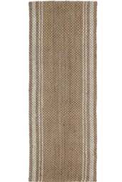 Rackhams Jute Check Natural Rug Striped Handwoven - 60X180 cm - thumbnail 1