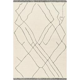 Rackhams Arsenal-Hand Tufted Cream Black Wool Global Rug - 183 x274 cm - thumbnail 2