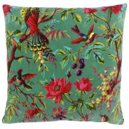 Rackhams Riva Paoletti Paradise Square Cushion Cover - Mineral - 50 x 50cm - Mineral - 100% Cotton
