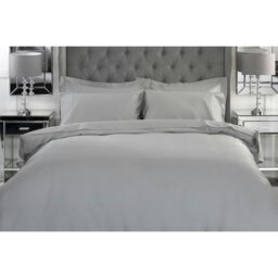 Rackhams Bamboo Duvet Cover - Platinum - Platinum - King - 70% Bamboo/30% Cotton - thumbnail 2