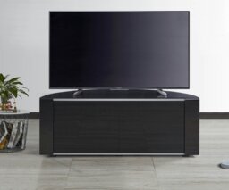 "Rackhams Sirius 1200 Remote Friendly Beam Thru Glass Door Gloss Black with Black Front Profiles up to 55"" LCD/Plasma/LED Cabinet TV Stand" - thumbnail 6