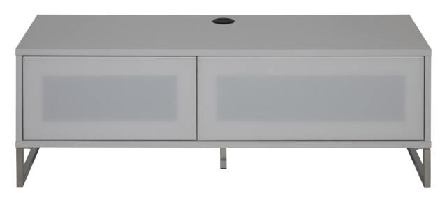 Rackhams Alphason Helium TV-Stand with 1 Door & 1 Flap White - 1200mm - White - image 1