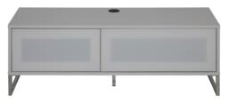 Rackhams Alphason Helium TV-Stand with 1 Door & 1 Flap White - 1200mm - White - thumbnail 1