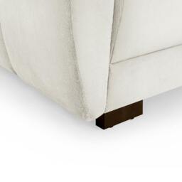 Rackhams Zura Plush Velvet Large 3 Seater L Shaped Universal Corner Sofa Bed - Mocha - thumbnail 3