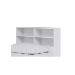 Rackhams Bookcase Headboard Attachment, White - MFC - 1 - White