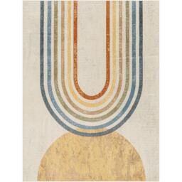 Rackhams Lillian-Washable Multicoloured Grey Modern Rug - 160 x 213 cm - thumbnail 2