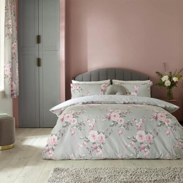 Rackhams Canterbury Duvet Cover Set - Grey - King - image 1