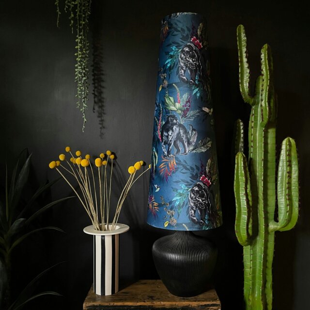 Rackhams Handmade Oversized Cone Lampshades in Smoke - King - image 1