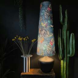 Rackhams Handmade Oversized Cone Lampshades in Smoke - King - thumbnail 2